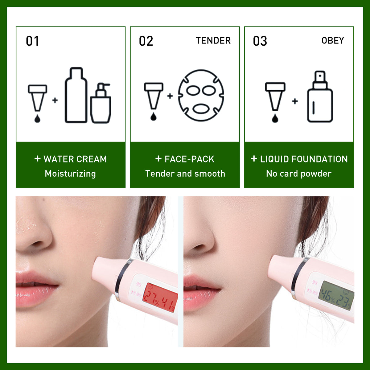 Jaysuing Avocado Serum, Brightening Facial Tone, Lightening Fine Lines, Moisturizing Skin Essence