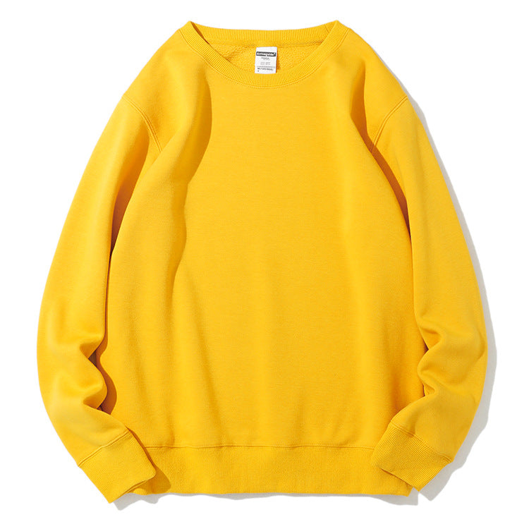 Sweatshirt Men's Round Neck Thicken Warm Outerwear Couple Style Long Sleeve