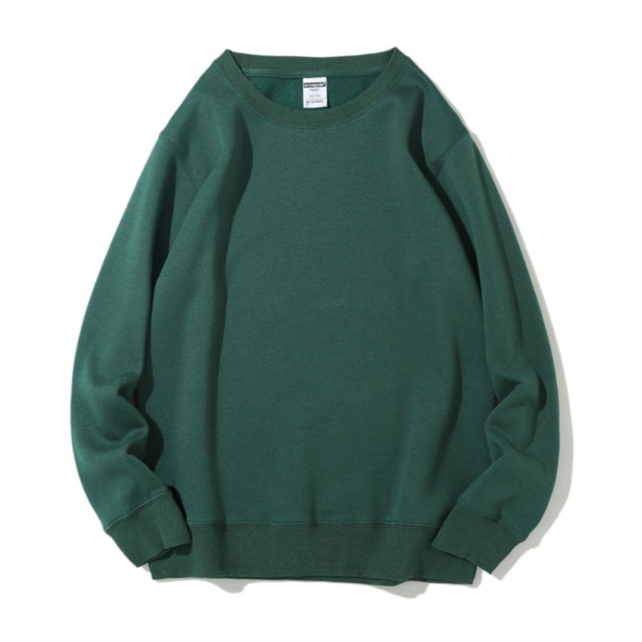 Sweatshirt Men's Round Neck Thicken Warm Outerwear Couple Style Long Sleeve