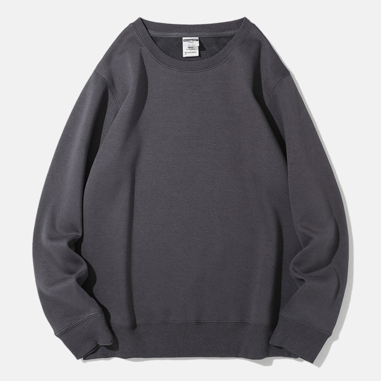 Sweatshirt Men's Round Neck Thicken Warm Outerwear Couple Style Long Sleeve