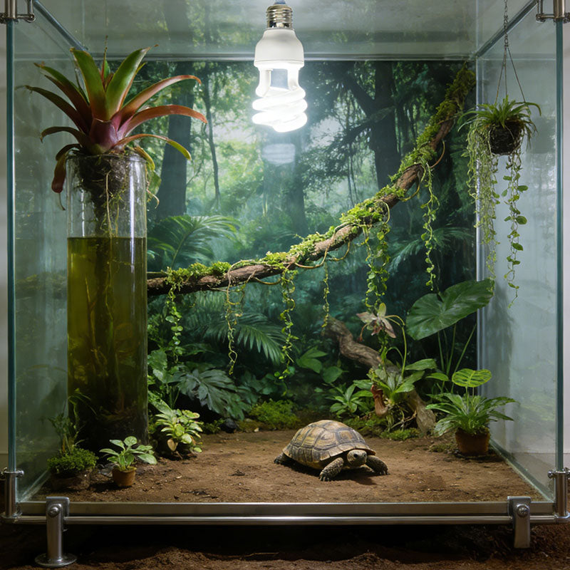 UVB 5.0 10.0 Reptile Heating Lamp13W 26W UVB Rays Energy Heating Light EU/US Calcium-enriched Bulb Lamp for Turtle Lizard Snake