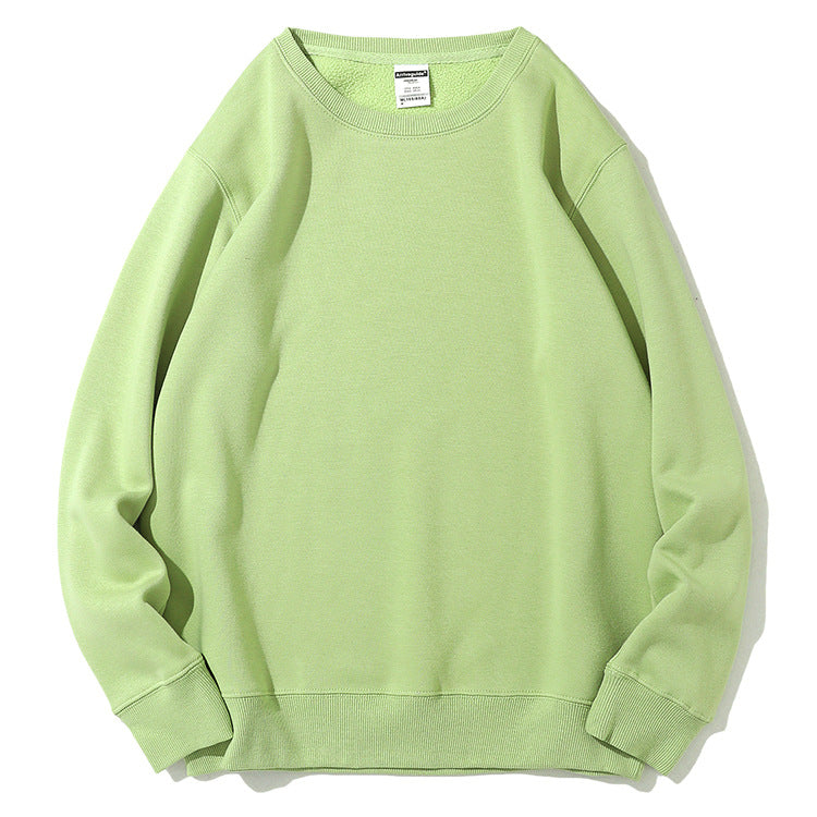 Sweatshirt Men's Round Neck Thicken Warm Outerwear Couple Style Long Sleeve