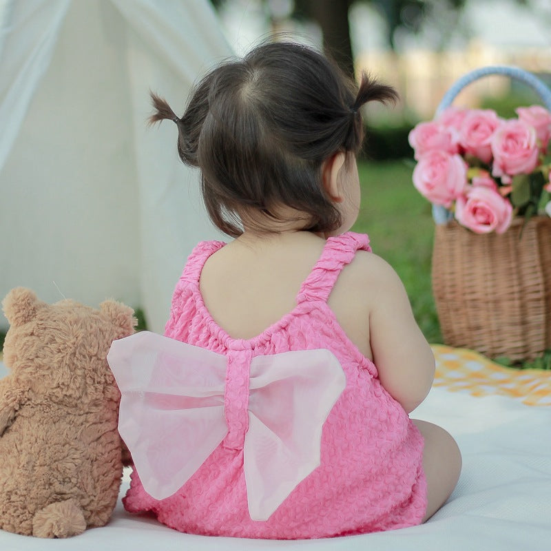 Romper Princess Style Baby Girl Triangular Bodysuit Newborn Child Sleeveless
