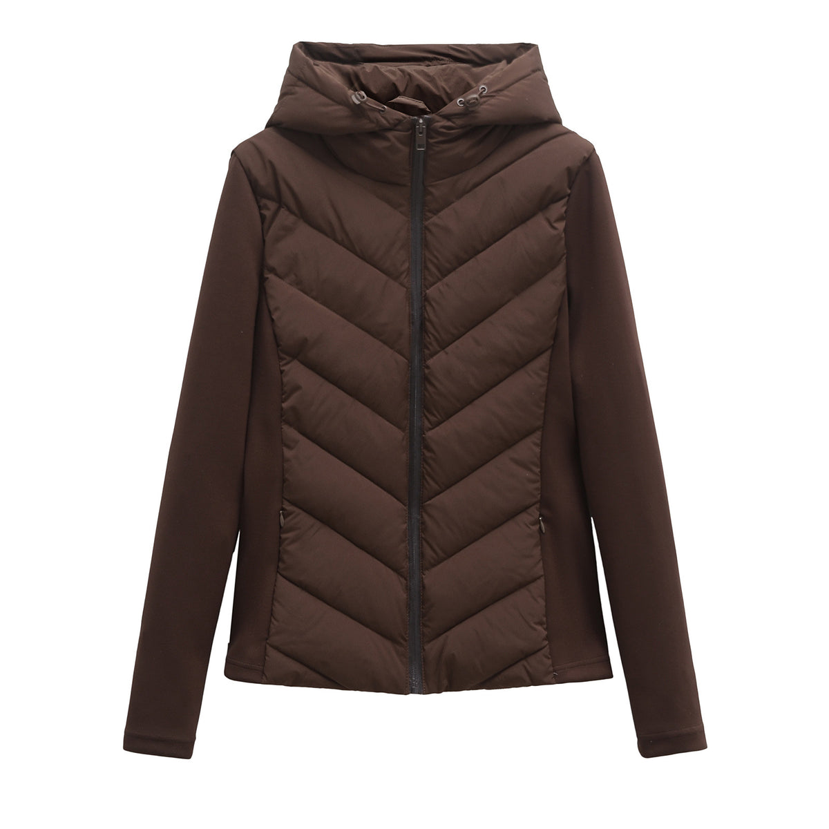 Slim Fit Lightweight Cotton Jacket with Hood for Women