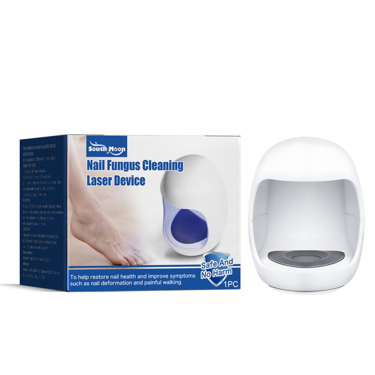 South Moon Nail Care Phototherapy Device, Repair Hands And Feet Gray Nails Yellow Ingrown Nail Soft Nail Care