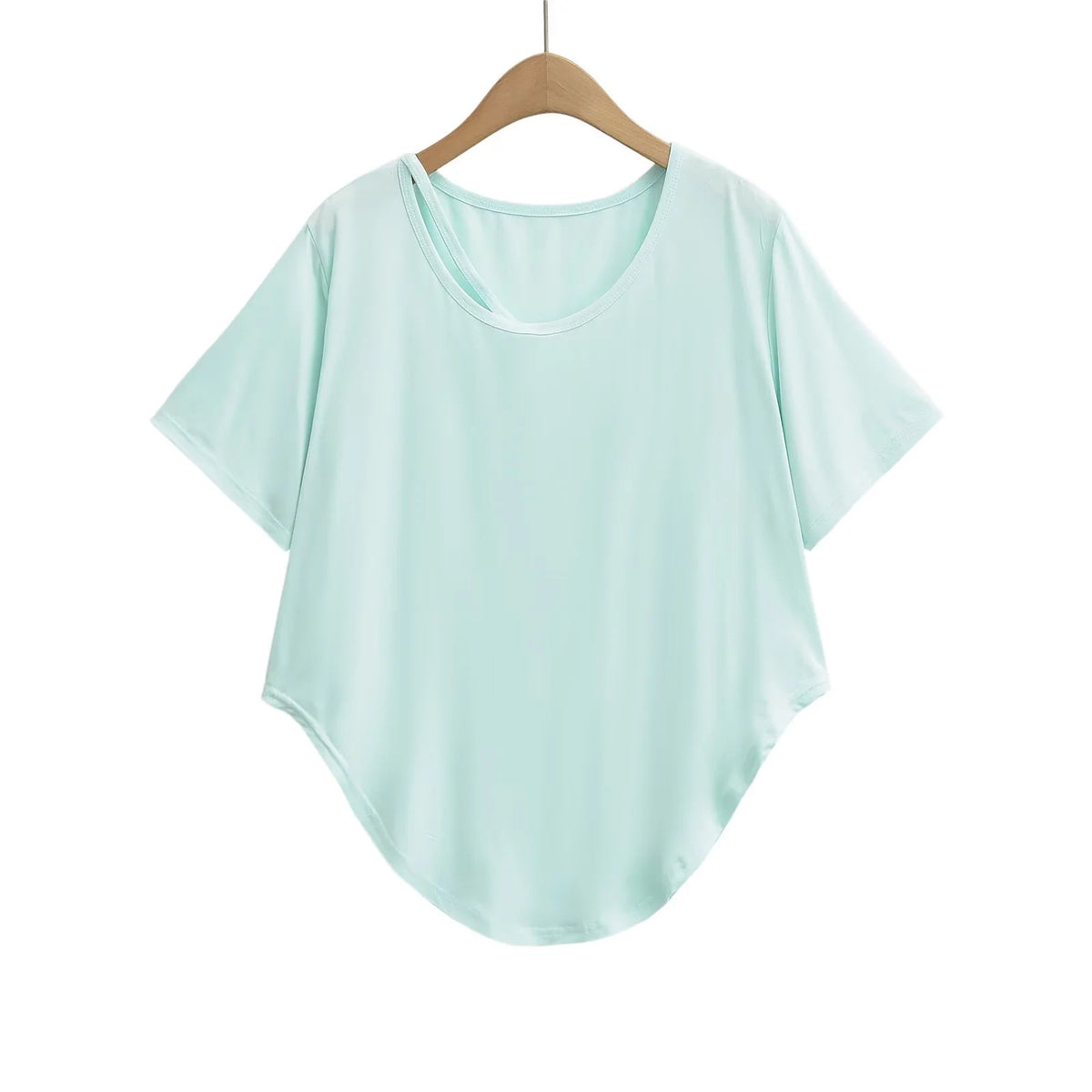 Lightweight Sleeveless T-Shirt for Women, Irregular Loose Sun Protection Top