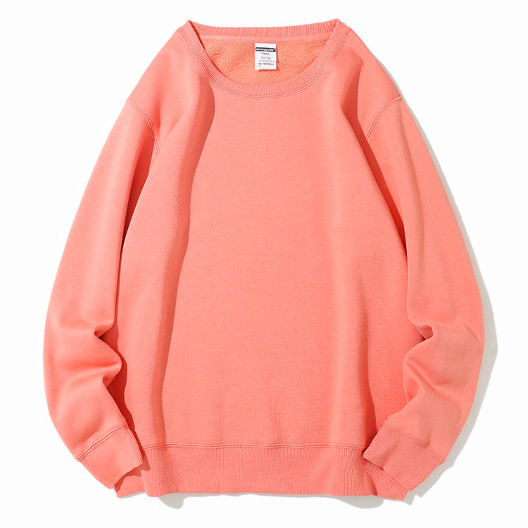 Sweatshirt Men's Round Neck Thicken Warm Outerwear Couple Style Long Sleeve