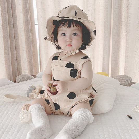 Baby Sleeveless Romper Onesie, Unisex Infant Triangular Bodysuit