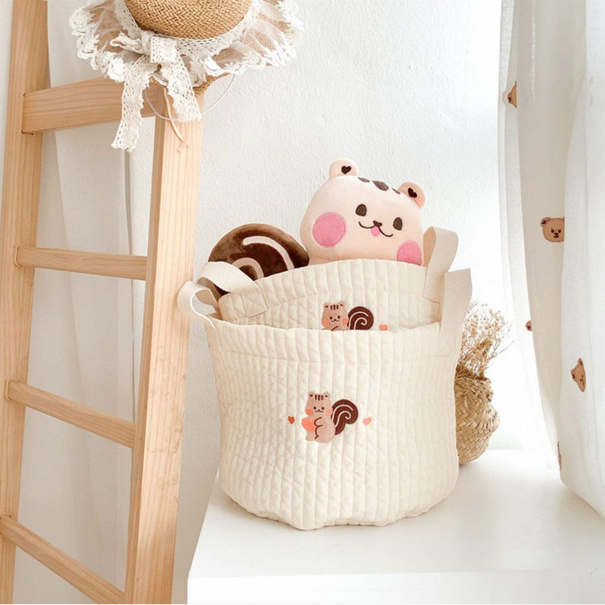 Baby Diaper Clothes Toy Organizer Bag Crib Storage Bag Multi-purpose Storage Basket