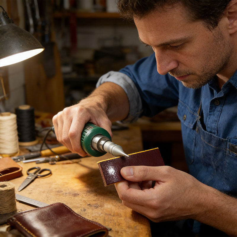 Professional Leather Polishing Kit - Burnishing Tools for Edge Finishing & Shaping